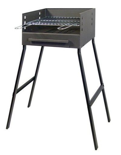  BARBACOA Con PARRILLA ZINCADA 44 x 37 x 91 Patas resistentes