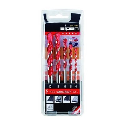 09083830 Estuche Brocas Alpen Multiuso Cilindrica 5 Piezas