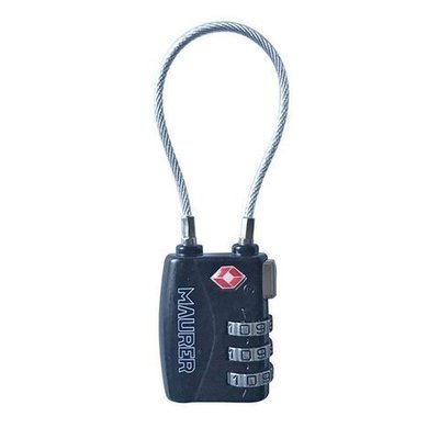 Candado Equipaje TSA 3 Dígitos Con Cable