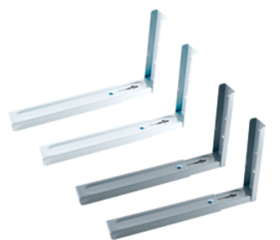 soporte para microondas gris