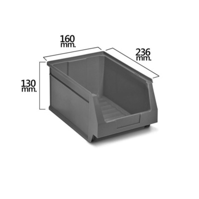 21070065 Gaveta Apilable Gris Nº52 236x160x130 mm. (2/6)