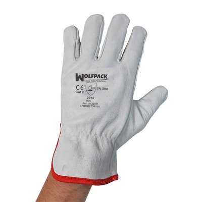 GUANTES PIEL FLOR 10