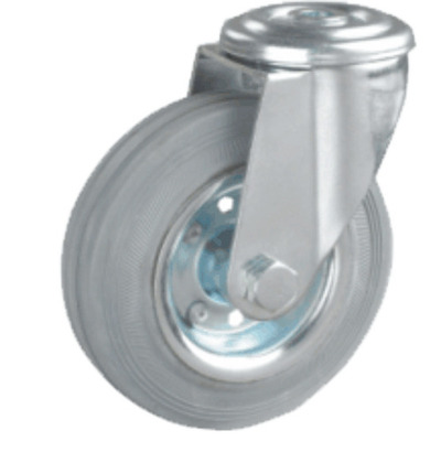 R. MG DIAMETRO 160 AGUJERO PASANTE  GOMA GRIS