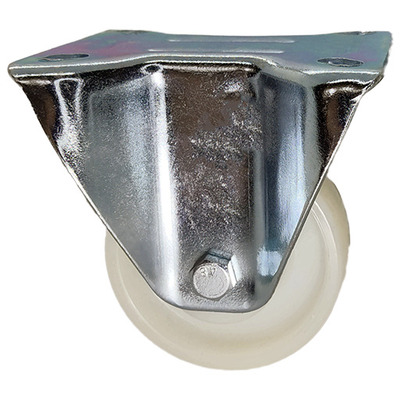 RUEDA NYLON/FUERTE  PLACA  FIJA diametros 80,  100,  125,  160 y 200mm