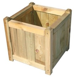 08044815 Jardinera madera papillon 40x40cm