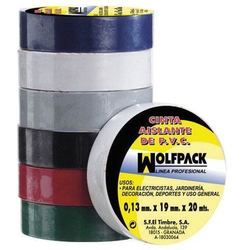Cinta Aislante Wolfpack 20x19 Blanca