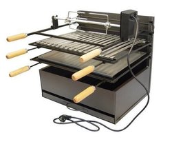 CAJON CON PARRILLA MAS PLANCHA MAS ASADOR POLLO 60CM