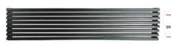 Rejilla ventilacion frigo - horno efecto inox