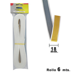 05250560 CINTA PERSIANA WOLFPACK BICOLOR 18 MM. ROLLO 6 METROS