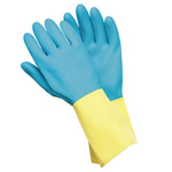 GUANTES NEOPRENO / LATEX BICOLOR TALLA S, M, L, Y XL
