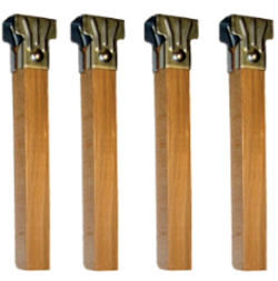 Juego 4 Patas somier madera 250 x 35 x 35mm (81406)