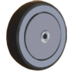 Rueda polipropileno  banda goma gris  antihilos 100mm