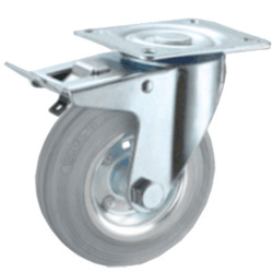 R. MGG DIAMETRO 125 placa giratoria goma gris C/freno