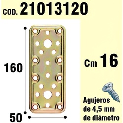 Soporte Para Madera Placa Bicromatada 50x160 mm