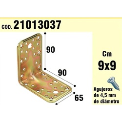 Soporte Para Madera Angulo 65x90x90 mm. Espesor 2,5 mm.